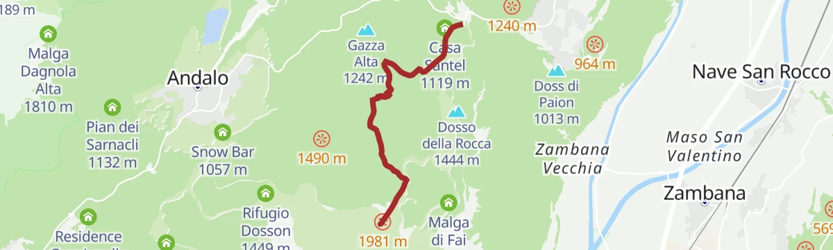 Route map: Tre Tre